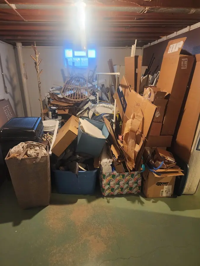 Roll-off dumpster container at job site for 15 Yard Dumpster Rental in Ogden